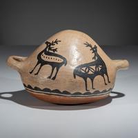 Cochiti Figural Pottery Canteen