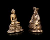 Two Tibetan Gilt Bronze Figures