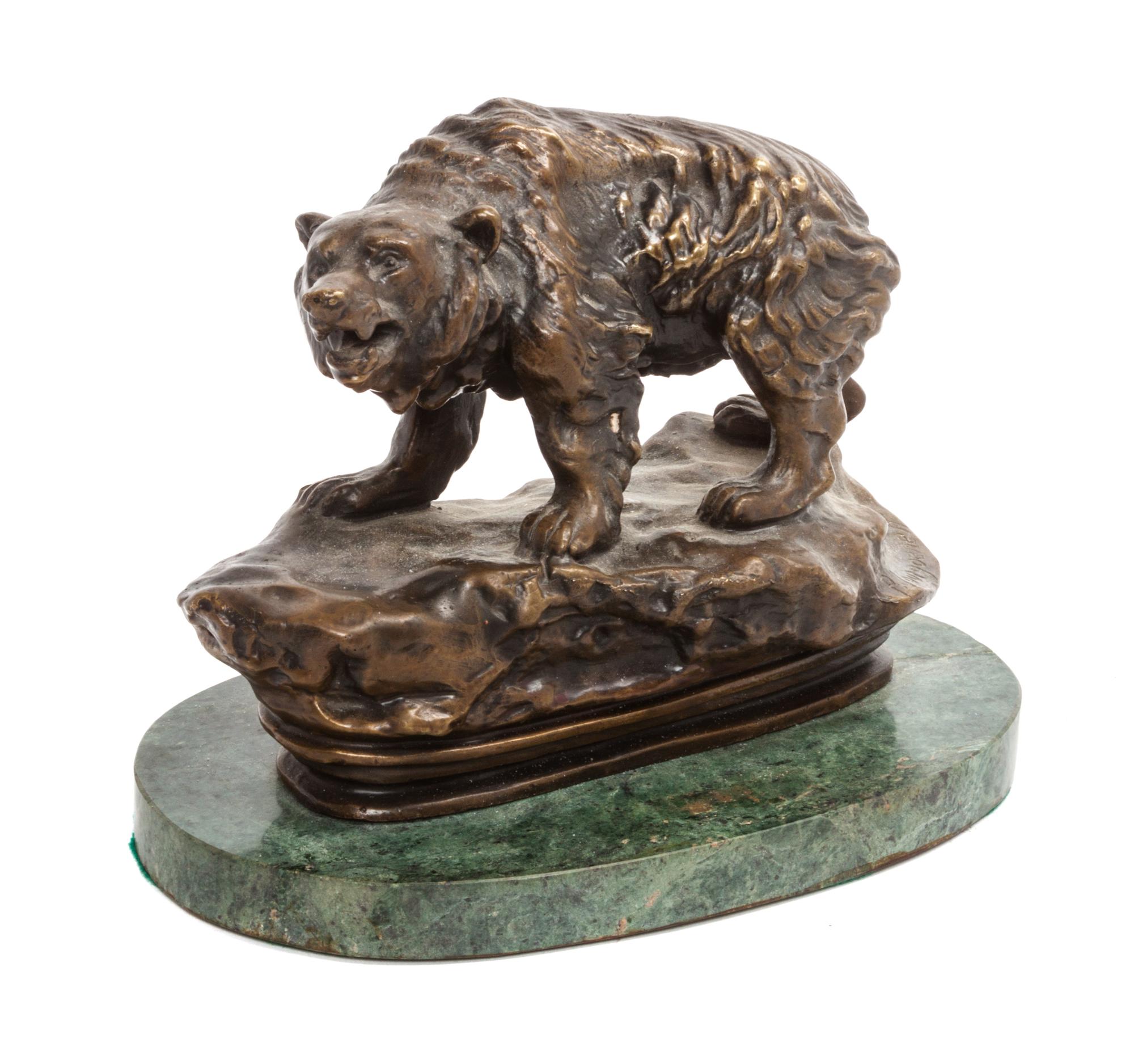 A Continental Bronze Figure Width 8 inches. — P. JOURGOENETT