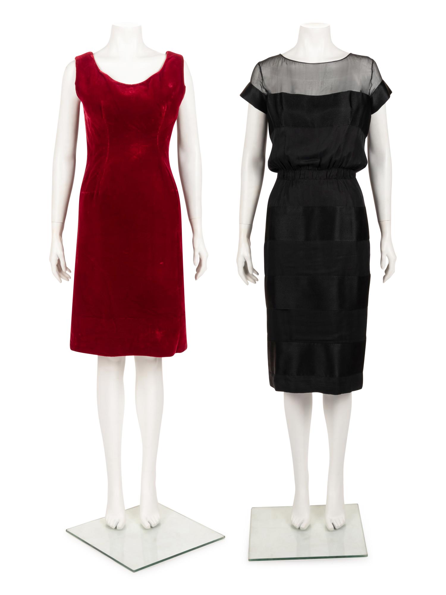 Four Vintage Ensembles: Two Dresses, One Two-Piece Skirt Suit, and One Three-Piece Ensemble, 1940s {SOLD-Post sale offer accepted}