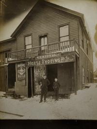 Nine Photographs Depicting Storefronts and Various Interiors
