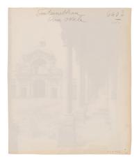 A group of three photographs ( Vigne, 1910 or earlier; Porte, avenue de Paris (Versailles) , 1922; Fontainebleau, cour ovale , 1903)