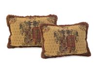 A Pair of Gothic Revival Carved Walnut Armchairs