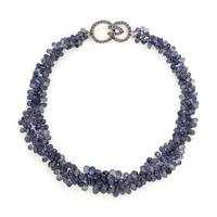 Mish, Iolite and White Gold Bead Necklace