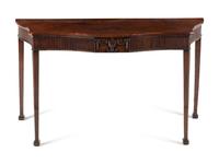 A George III Mahogany Serpentine Side Table