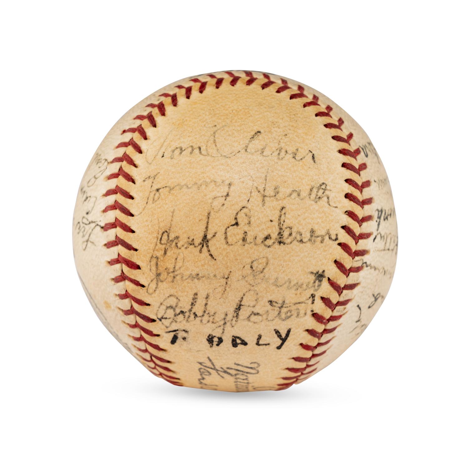 A 1936 Toronto Maple Leafs Team Signed Autograph Baseball