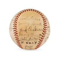 A 1936 Toronto Maple Leafs Team Signed Autograph Baseball