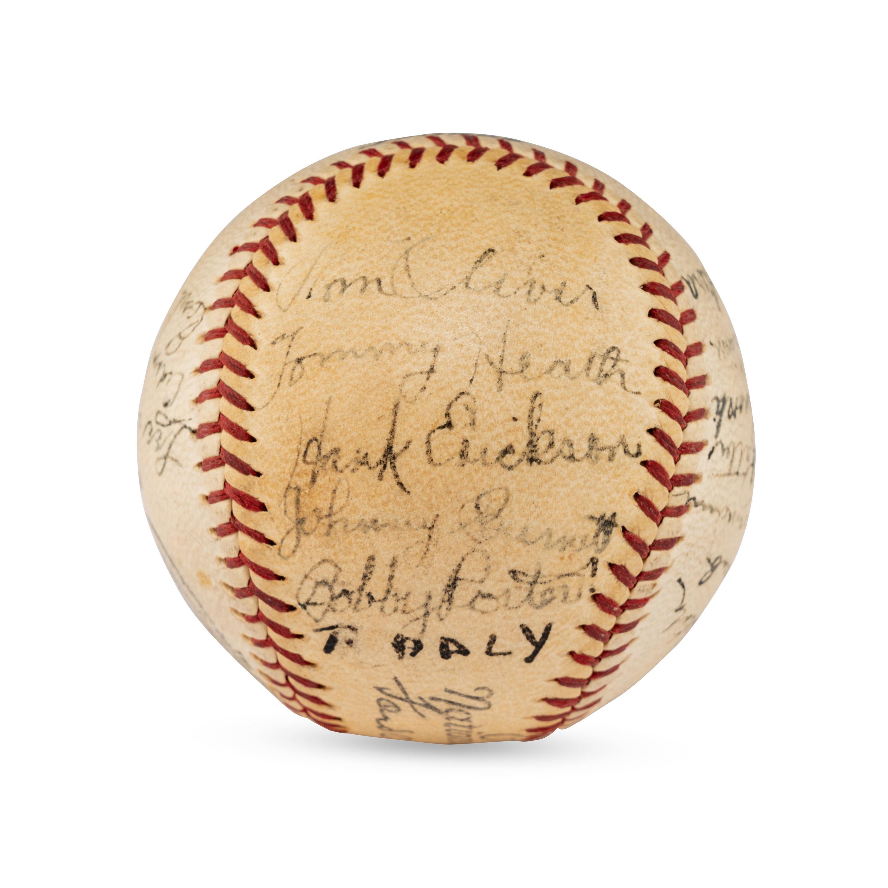 A 1936 Toronto Maple Leafs Team Signed Autograph Baseball