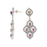 RUBY AND DIAMOND EARRINGS