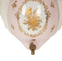 A French Porcelain Lavabo and Basin with Bisque Figures