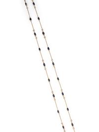 YELLOW GOLD, SAPPHIRE AND DIAMOND NECKLACE
