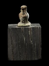 An Egyptian Silver Hippopotamus