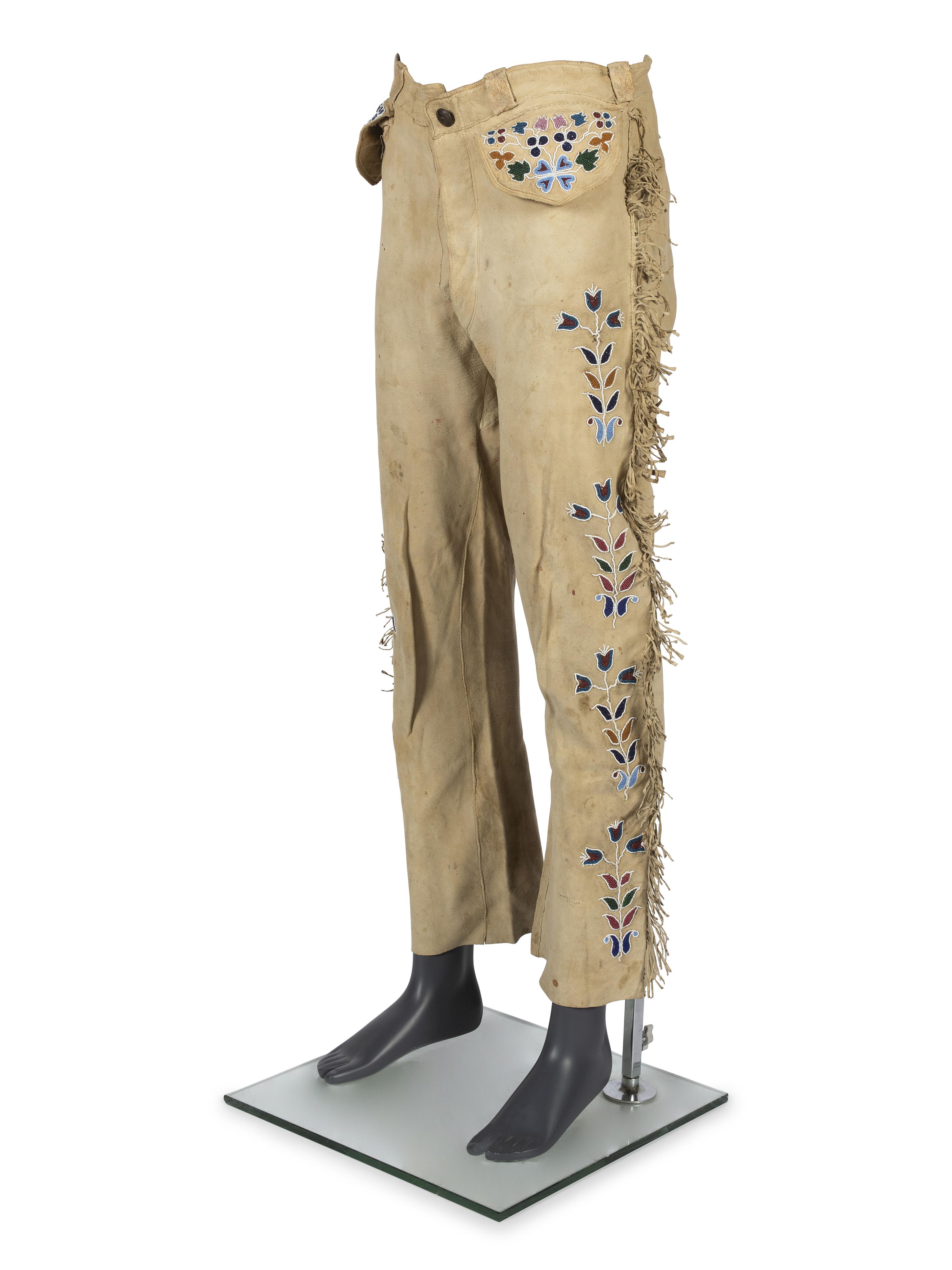 Apsáalooke [Crow] Beaded Hide Trousers