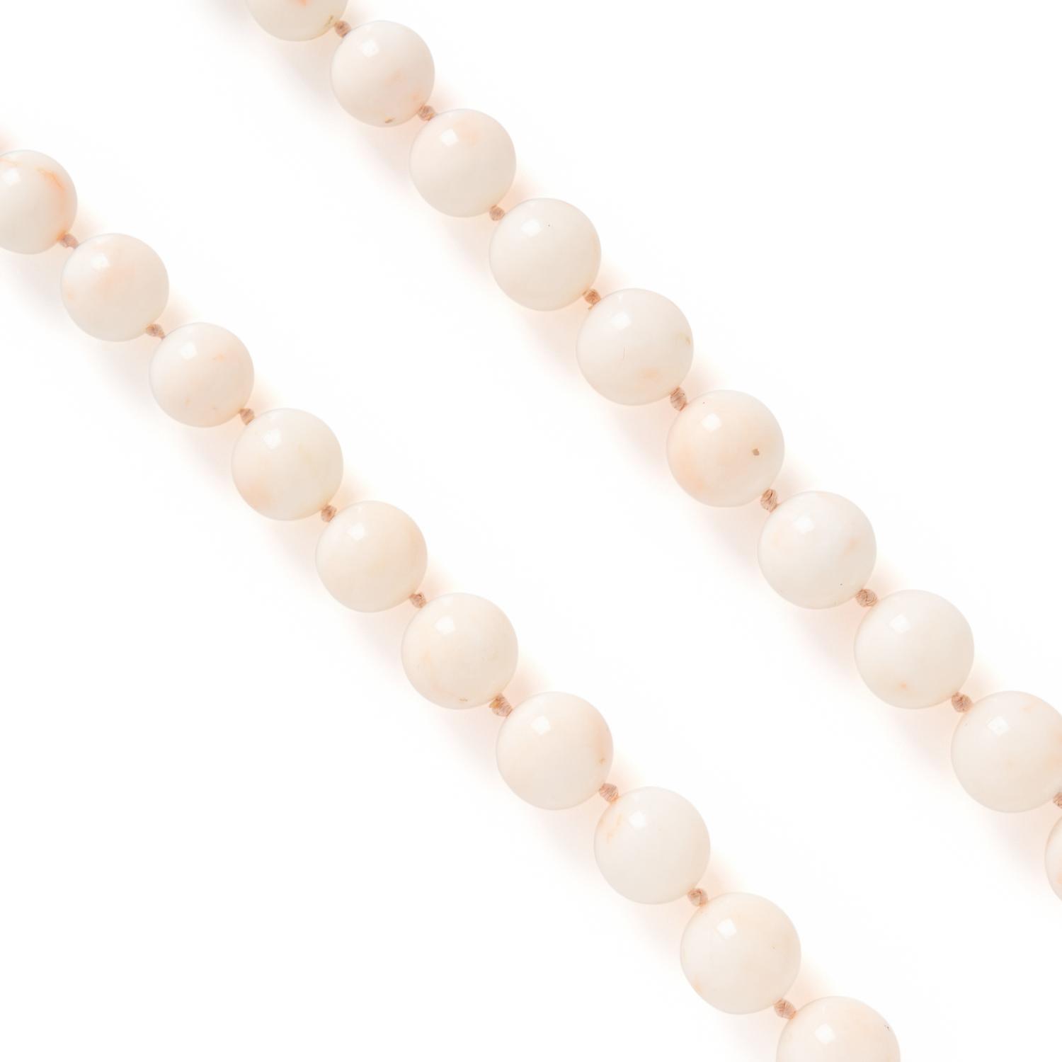 Two Coral Bead Necklaces