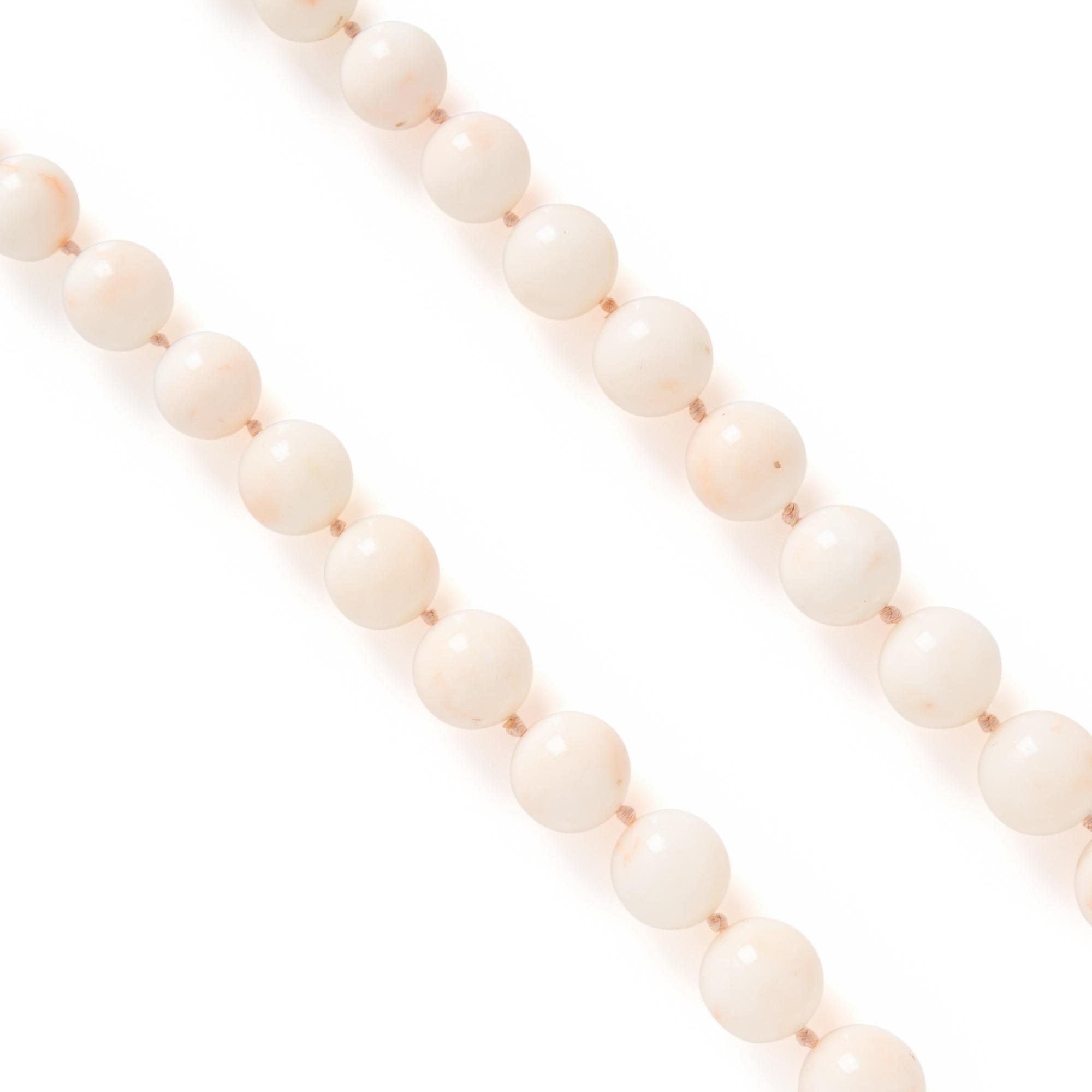 Two Coral Bead Necklaces