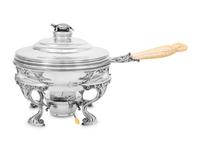 An Gorham Silver Terrapin Soup Covered Dish and Stand
