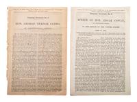 [McCLELLAN, George B. (1826-1885)]. A group of covers, pamphlets, a ballot, and broadsheet related to General McClellan's 1864 presidential campaign.