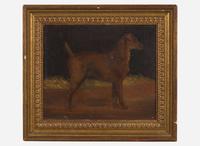 British School (19th Century) - Portrait of a Dog in Profile