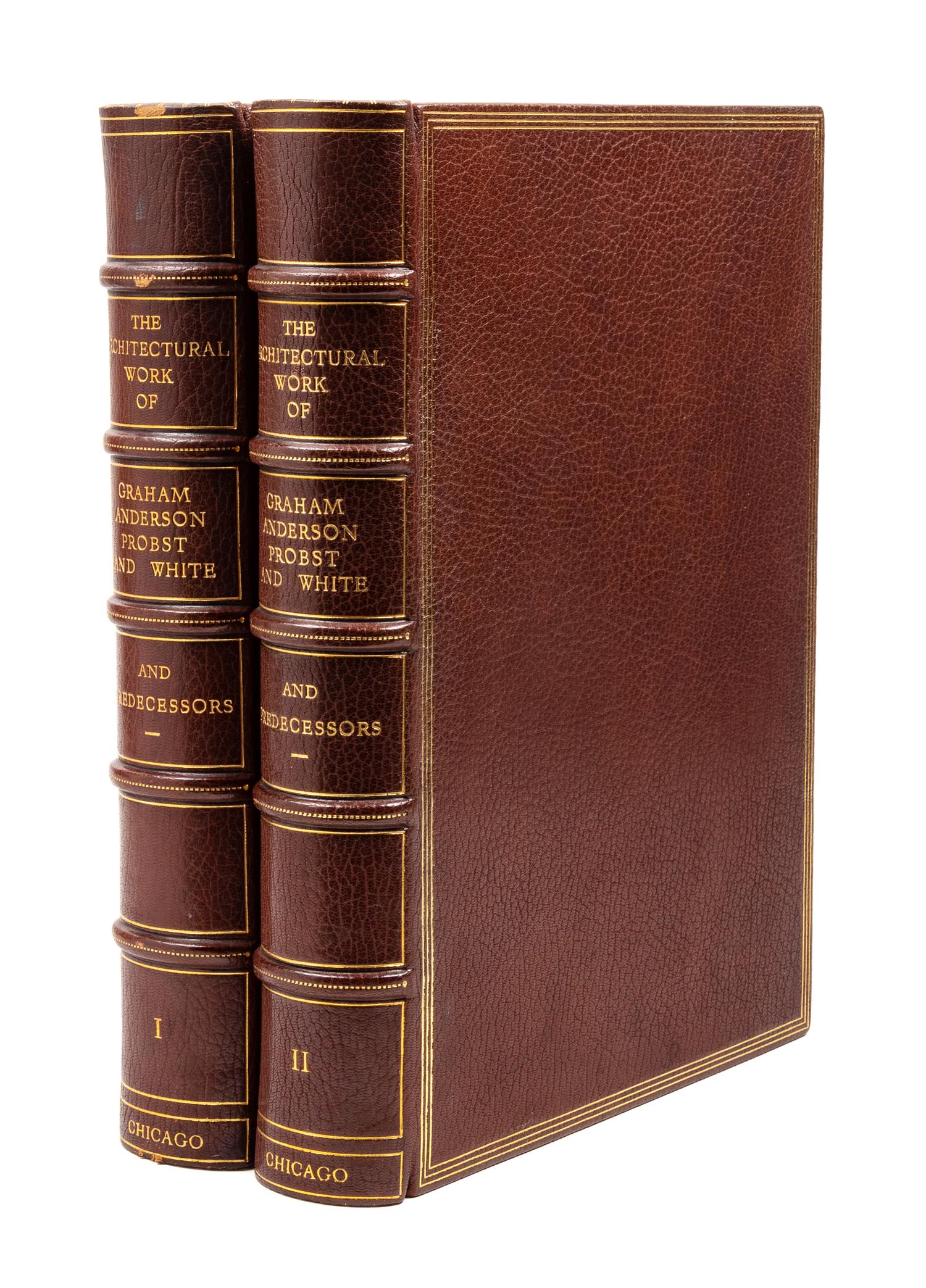 [GRAHAM ANDERSON PROBST & WHITE]. The Architectural Work of Graham Anderson Probst & White Chicago and their Predecessors D.H. Burnham & Co. and Graham Burnham & Co . London: Privately published by B.T. Batsford Ltd, 1933.
