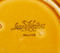 A Group of French Sarreguemines Majolica Dessert Plates and Cake Platter — 20th Century