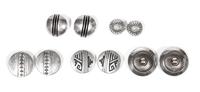 Five Pairs of Southwestern Silver Earrings