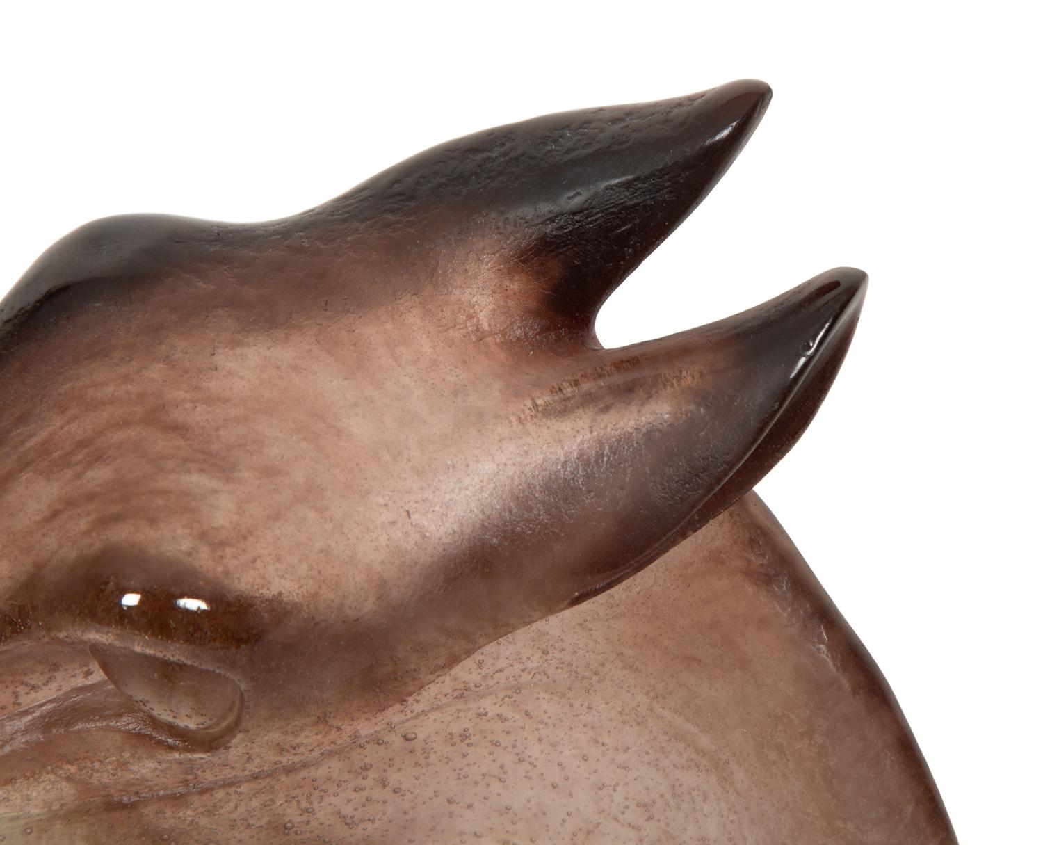 A Daum Pâte de Verre Appalousa Sculpture