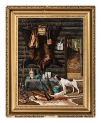 A 'Here's Happy Days' Painted Vitrolite Advertising Panel for I.W. Harper Whiskey