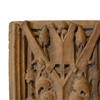 An Elmslie Designed Terra Cotta Fragment from the Oliver Morton School, Hammond, IN. 28.5" W x 5.5" D x 13.5" H — United States, Circa 1936