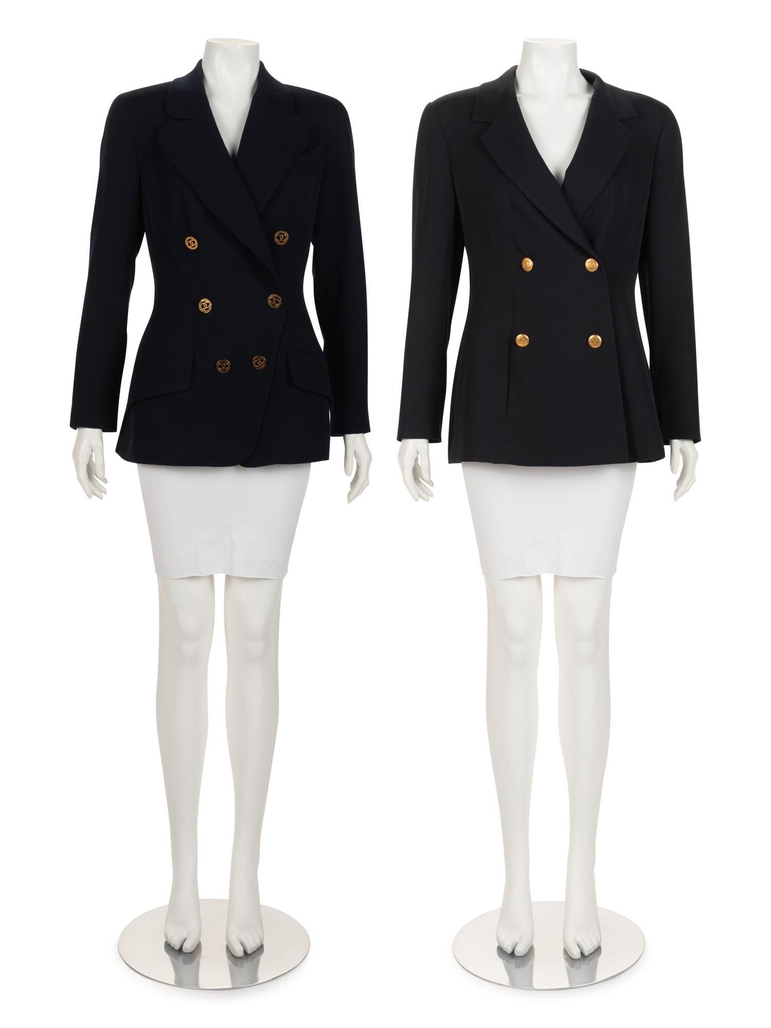 Two Chanel Double Breast Jackets, 1990s