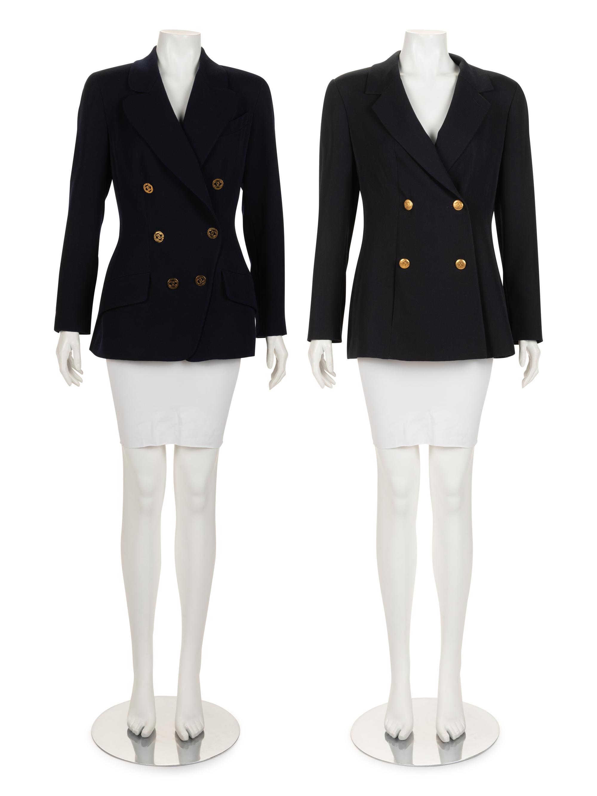 Two Chanel Double Breast Jackets, 1990s