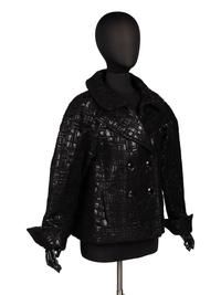 EXCEPTIONAL CHANEL, BLACK LAMÉ TWEED JACKET