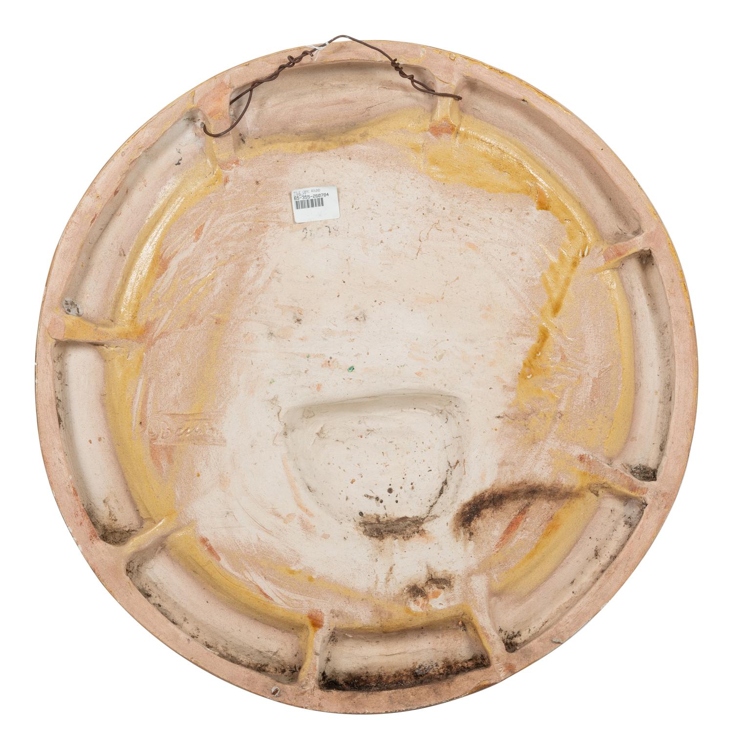 A Continental Majolica Plaque