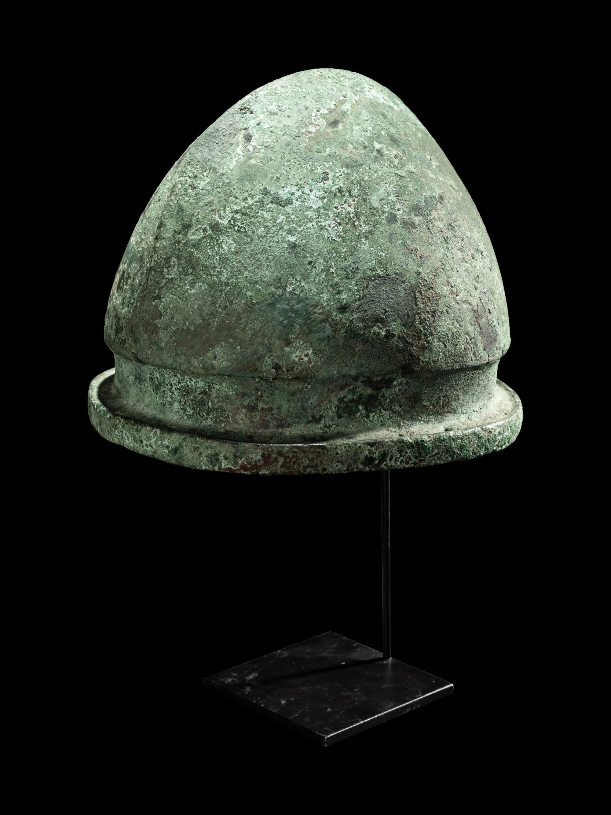 An Etruscan Bronze Negau Helmet