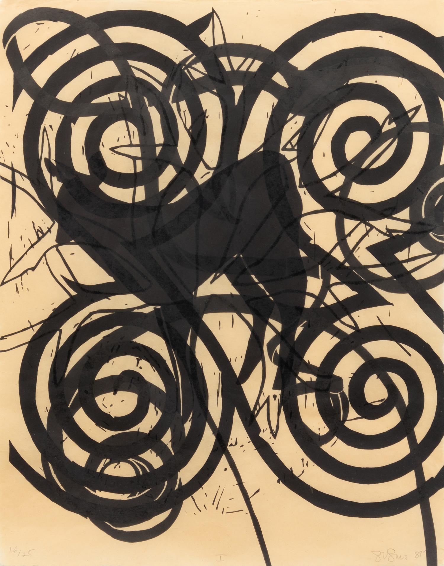 A group of seven lithographs titled I-VII