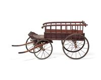 A Painted Wood Child's Wagon