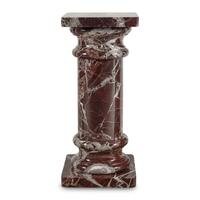A Rosso Levanto Marble Pedestal