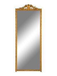 A Louis XV Style Giltwood Tall Mirror
