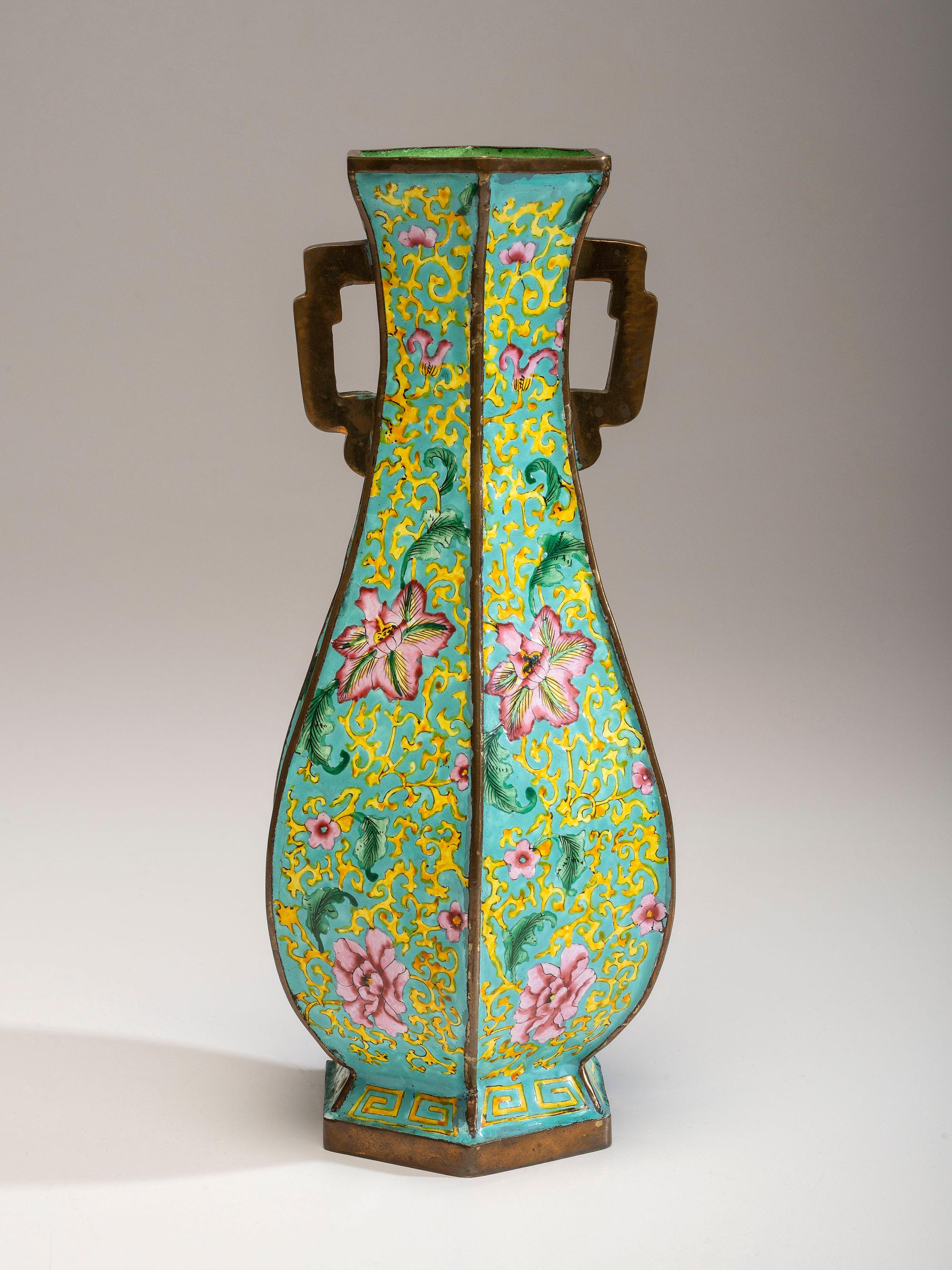 A Chinese Peking Enamel Vase