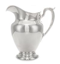 An American Silver Water Pitcher, Gorham Mfg. Co., Providence, RI, 1943, of plain vase form with an upswung loop handle.
