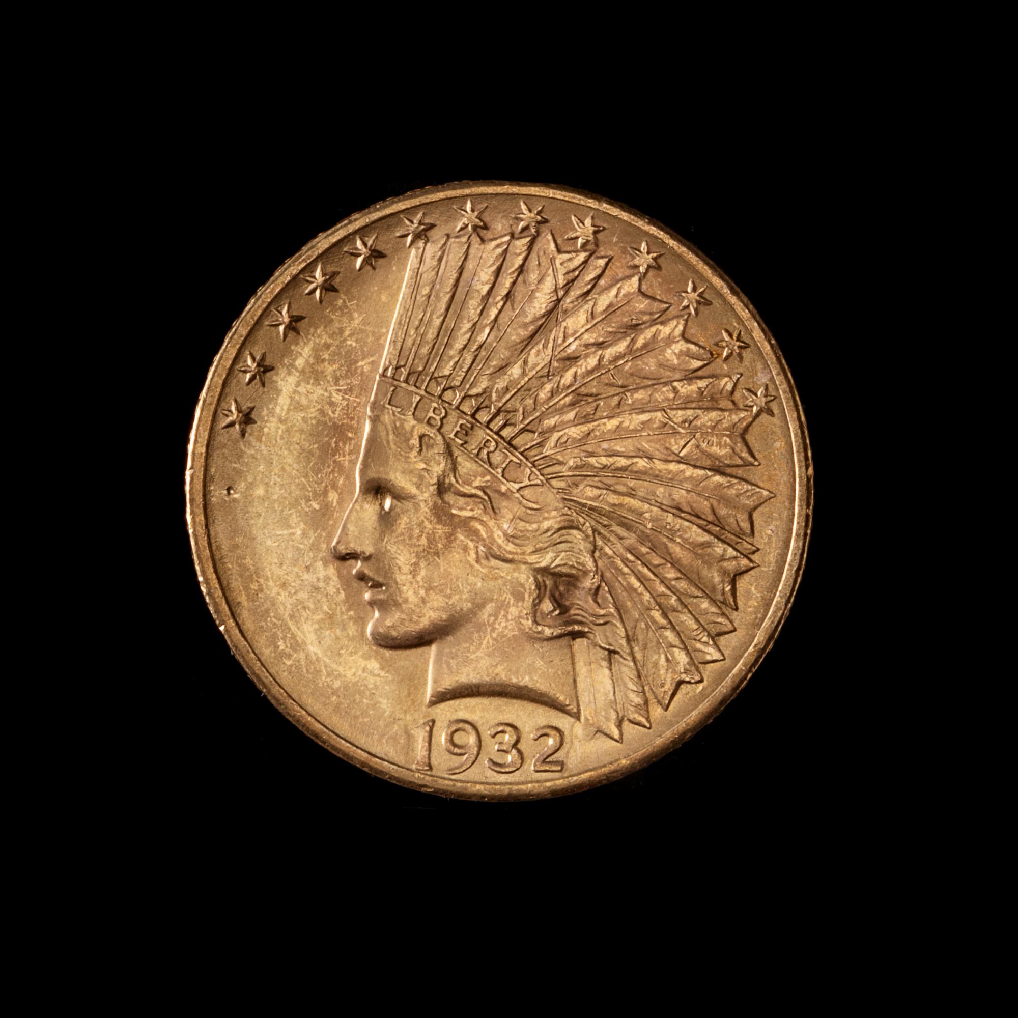 A United States 1932 Indian Head $10 Gold Coin