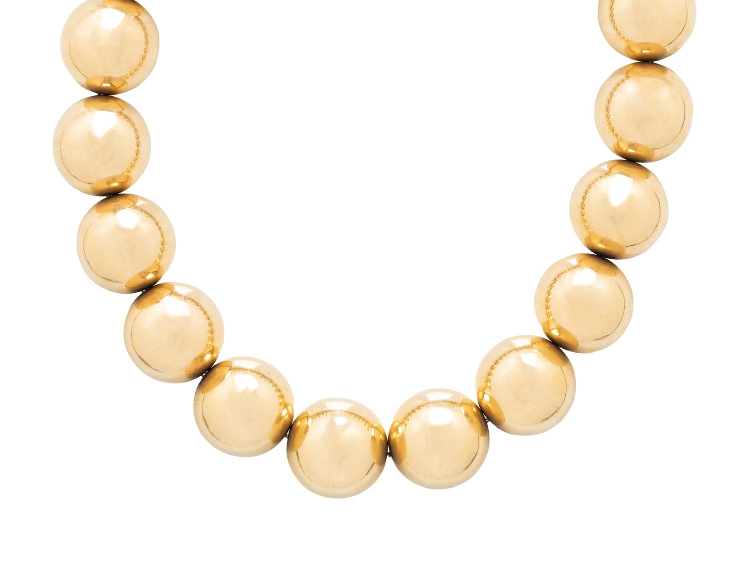 TIFFANY & CO., YELLOW GOLD NECKLACE