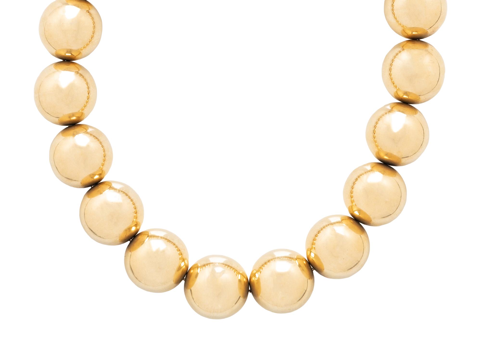 TIFFANY & CO., YELLOW GOLD NECKLACE