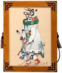 untitled, Katsina dancers, pair