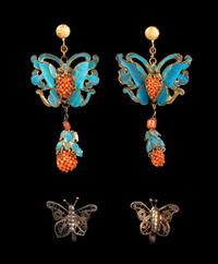 Two Pairs of Chinese Ear Clips