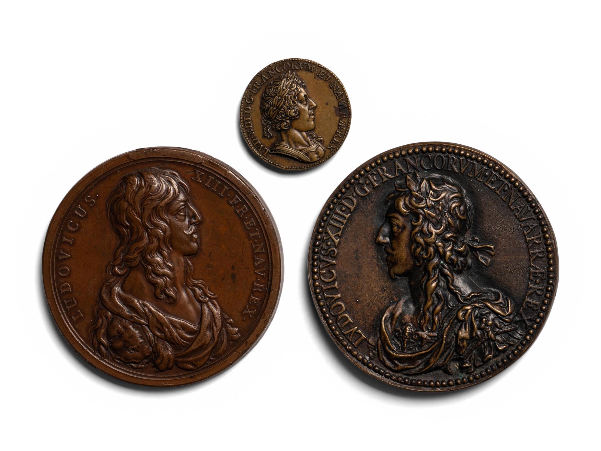 [EXONUMIA] A Group of Commemorative Medallions Relating to Louis XIII