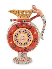A Prattware Puzzle Jug