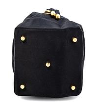 Gianni Versace Couture Black Satin Drawstring Handbag, 1990s