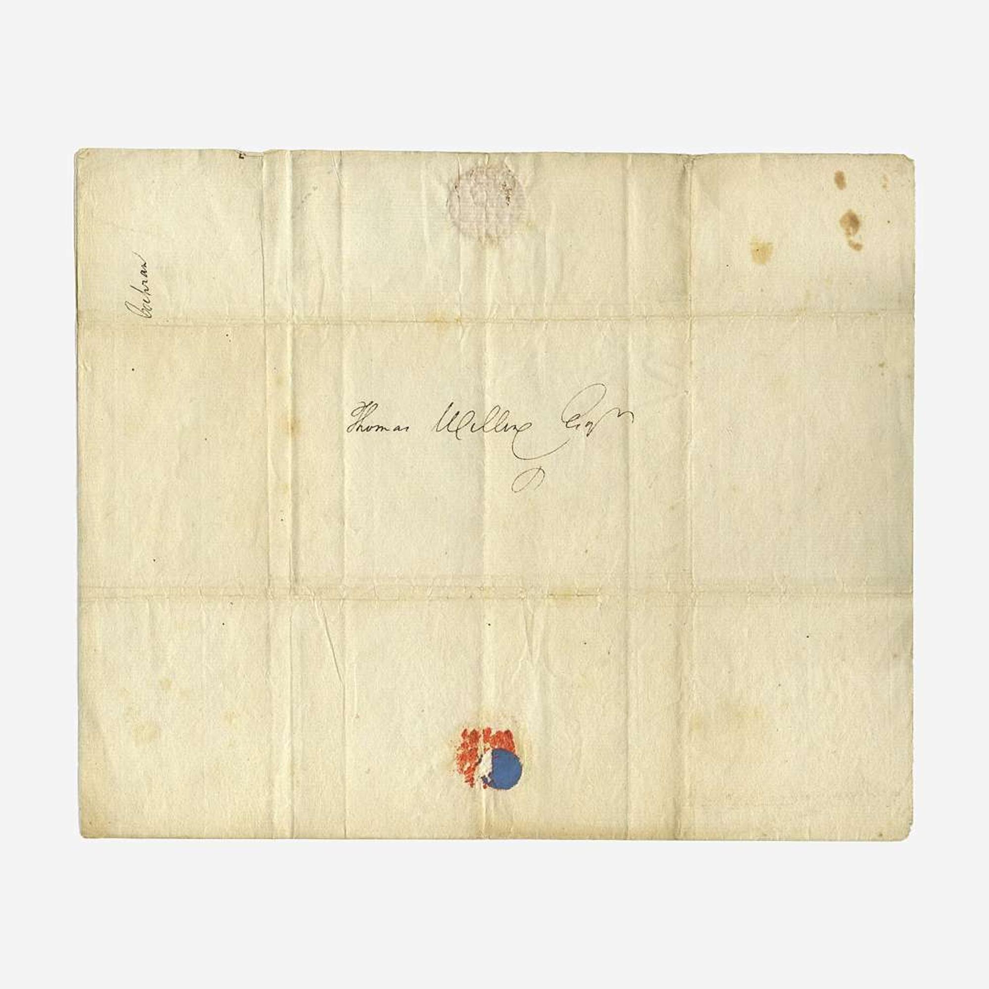 [Hamilton, Alexander] [First Bank of the United States] Autograph Letter, signed
