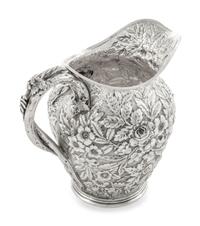 An American Silver Repousse Pitcher