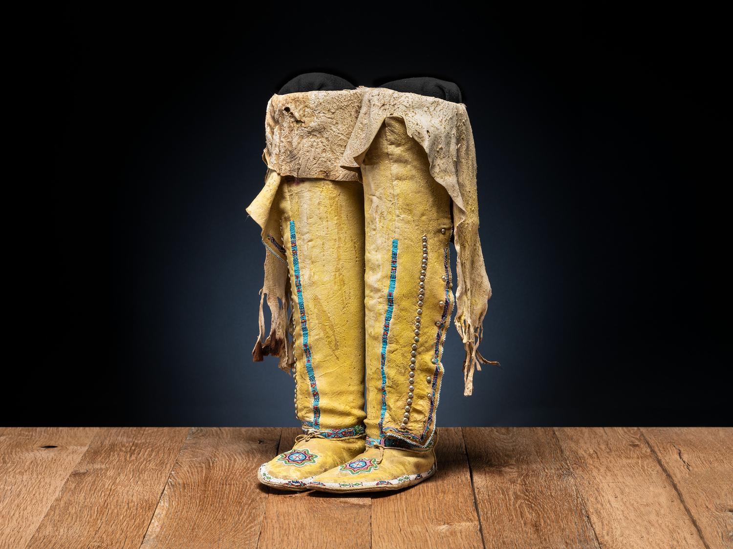 Kiowa Beaded Boot Moccasins